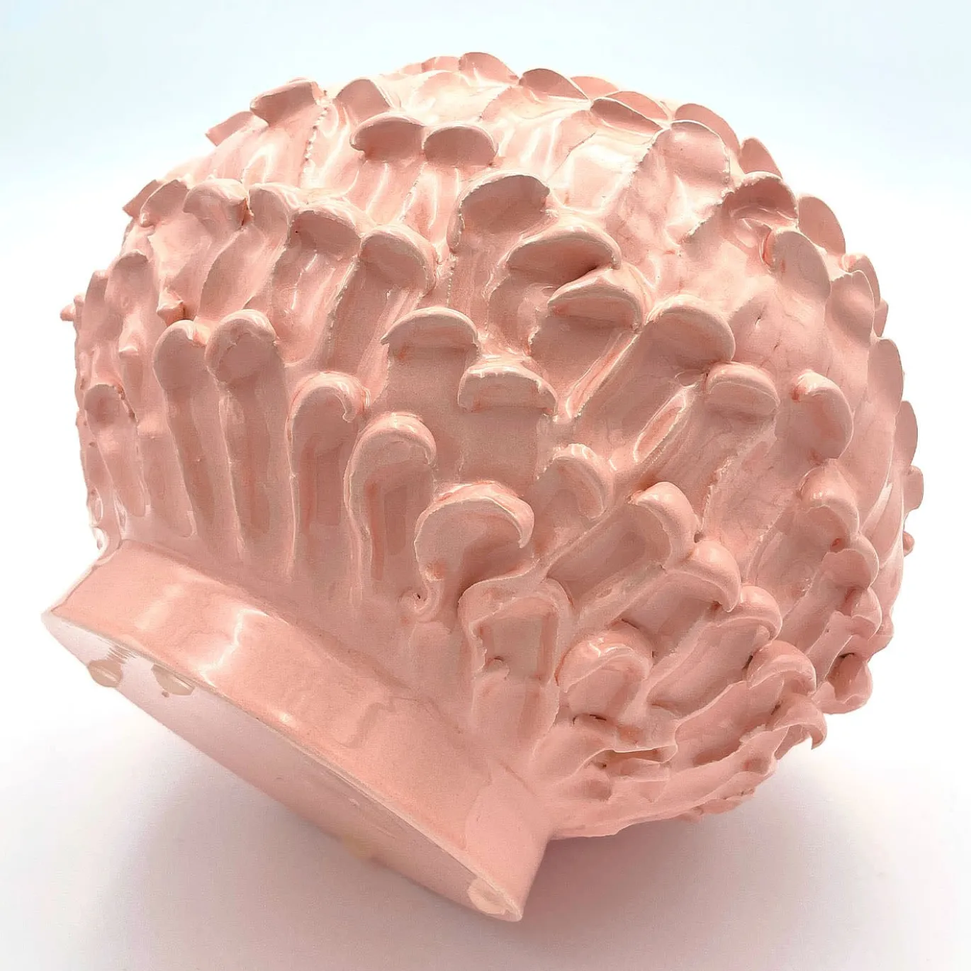 Onda Vaso piccolo rotondo rosa cipria