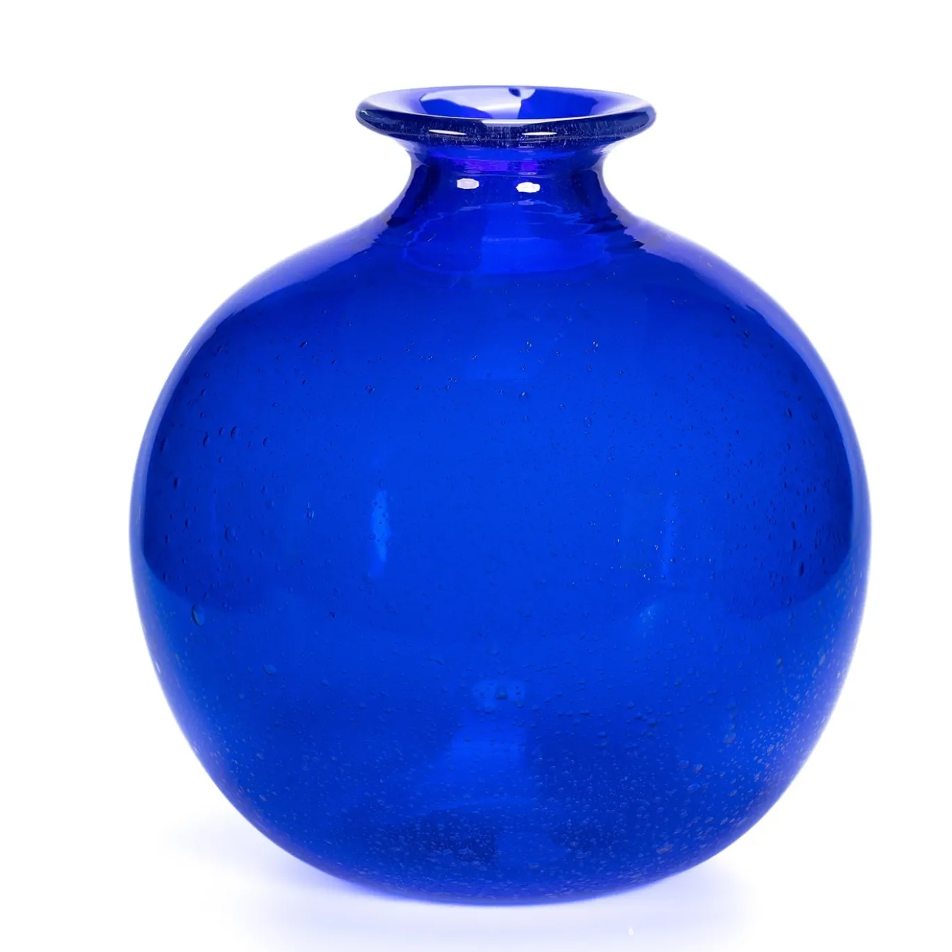 Origine Vaso in vetro di Murano blu