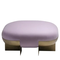 Ori Purple e Pouf Orbitale in ottone di Stormo Studio