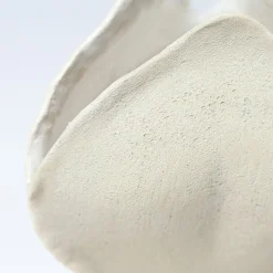 Ossa Iris Vaso in gres bianco smaltato