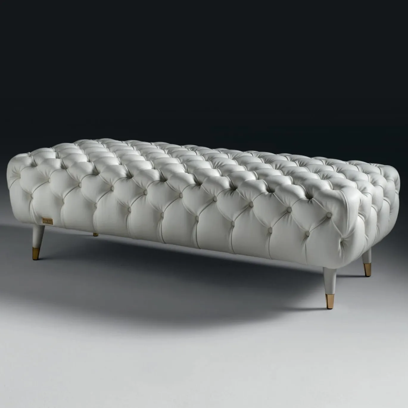 Ottomana in pelle Savoi