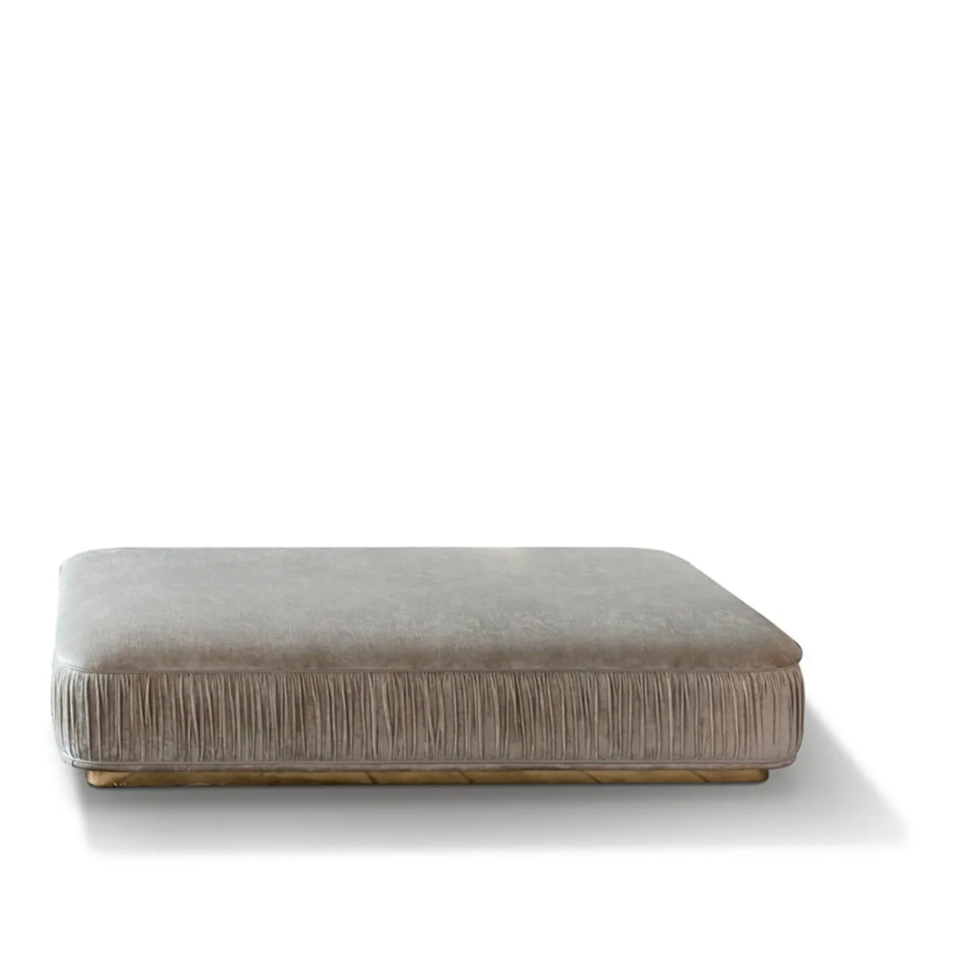 Ottomana in tessuto Passion Gold