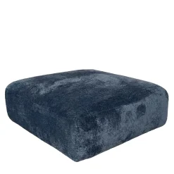 Ottomano grande Stone in tessuto blue