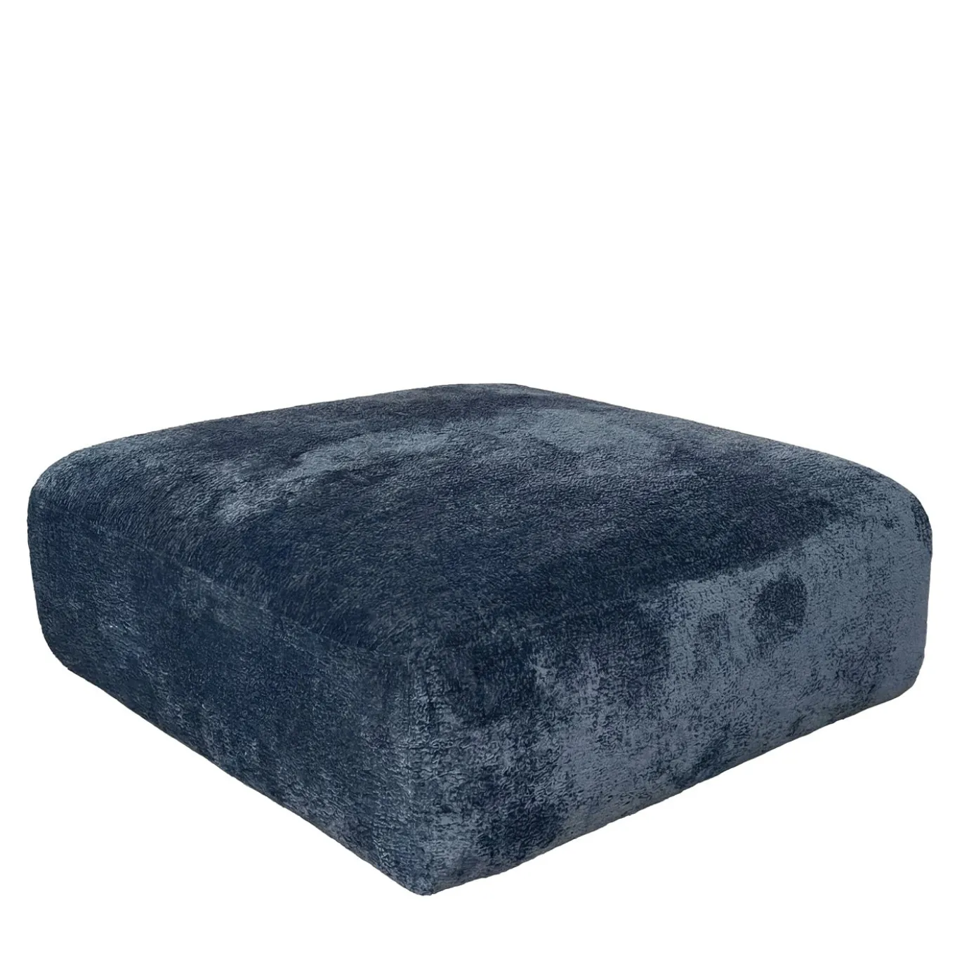 Ottomano grande Stone in tessuto blue