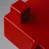 Paesaggi Scultura quadrata rossa di Nathalie Du Pasquier