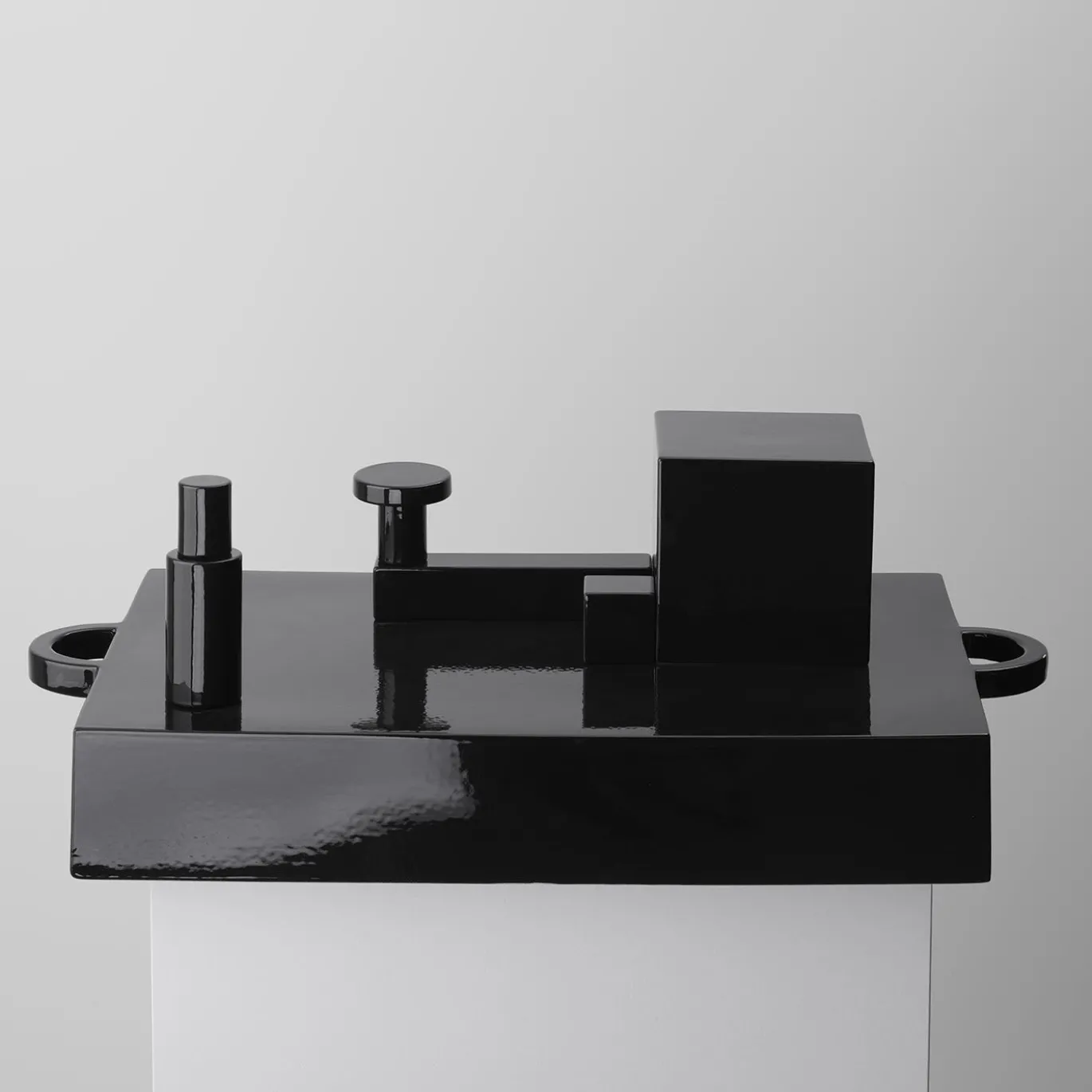 Paesaggi Scultura rettangolare nera di Nathalie Du Pasquier