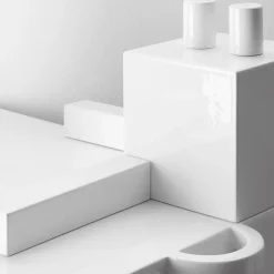 Paesaggi Scultura rettangolare bianca di Nathalie Du Pasquier