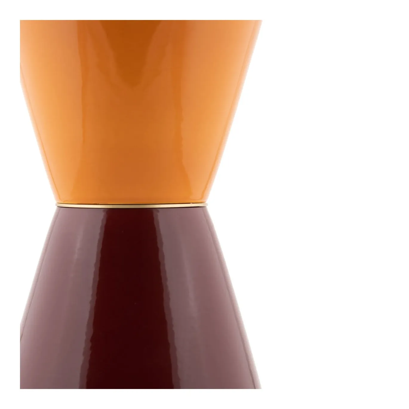 Palm Lampada da tavolo Media Burgundy e Arancione