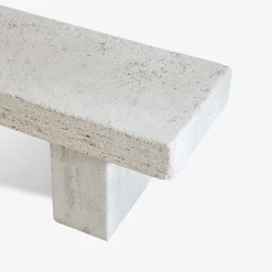 Panca da esterno in Travertino beige Vicum