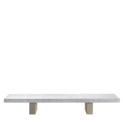 Panca da Esterno Span in Marmo Bianco di Carrara di John Pawson