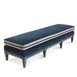 Panca Elliot in Velluto Blu