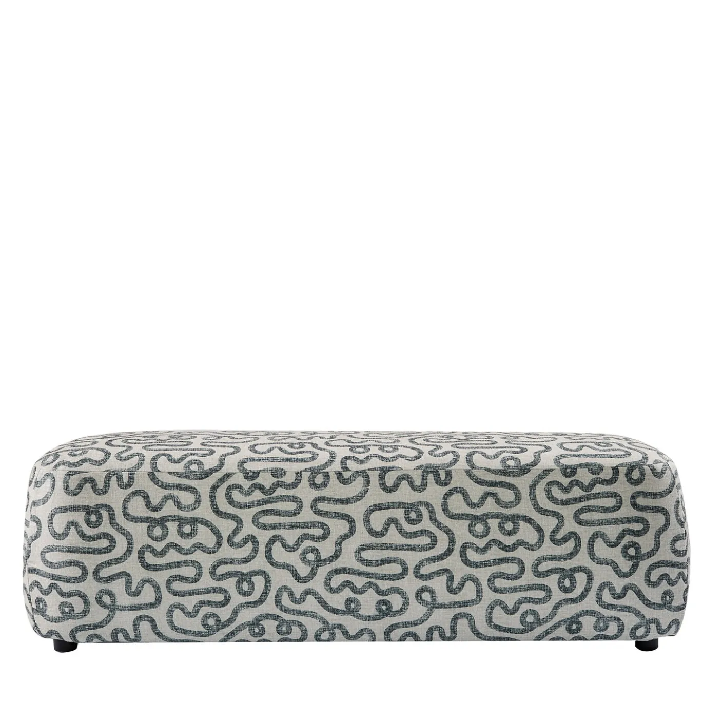 Panca Imbottita Eos Big con Pattern Grigio