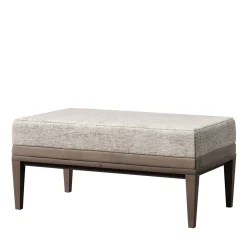 Panca Vanity in Pelle Beige