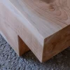 Panchina in legno di cedro Mykonos Undercut finitura naturale