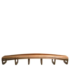 Panchina in legno di rovere curvato Barca
