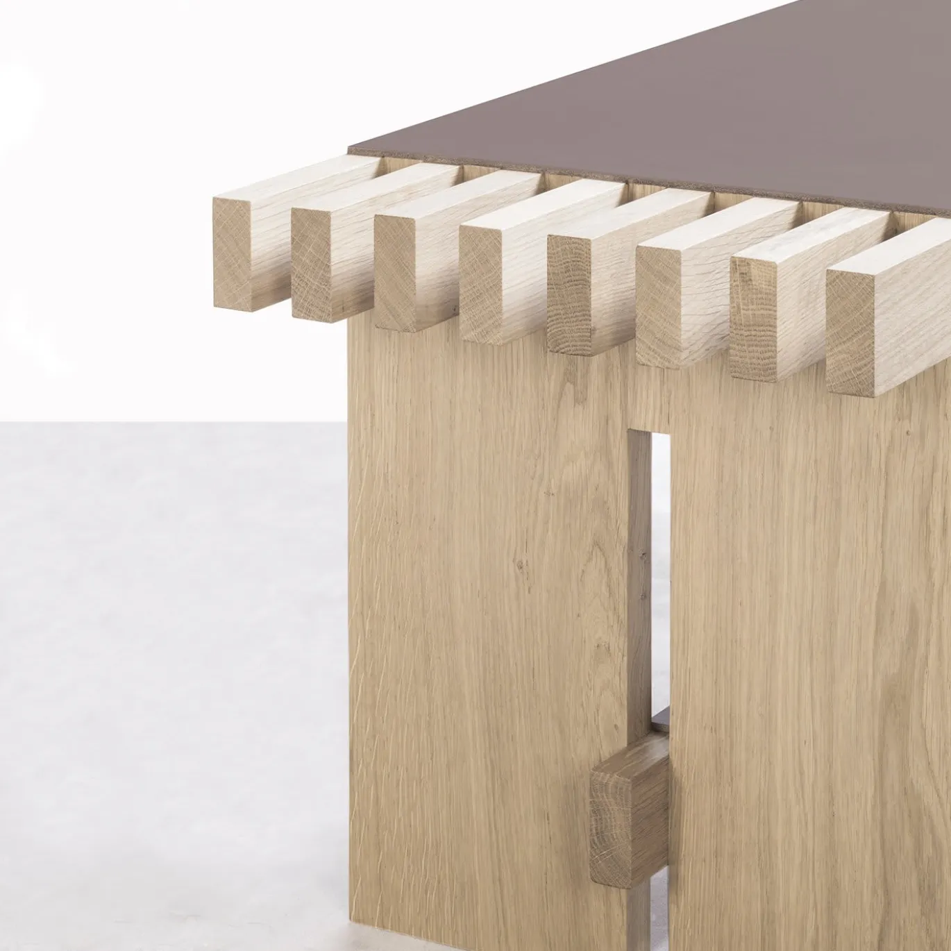 Panchina in legno naturale Yuga