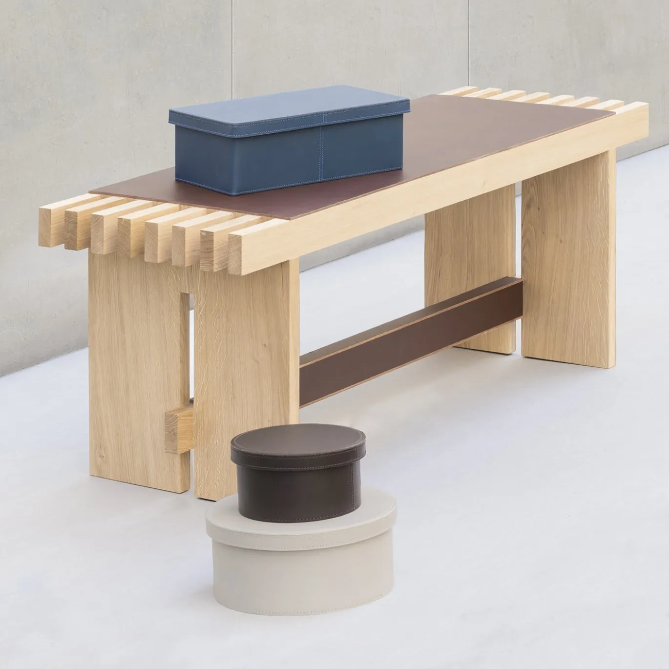 Panchina in legno naturale Yuga