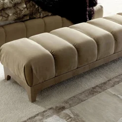 Panchina in tessuto velour