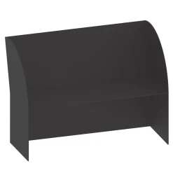 Panchina per esterni in alluminio nero Coimbra 02