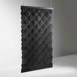 Pannello decorativo sospeso Fors in feltro grigio