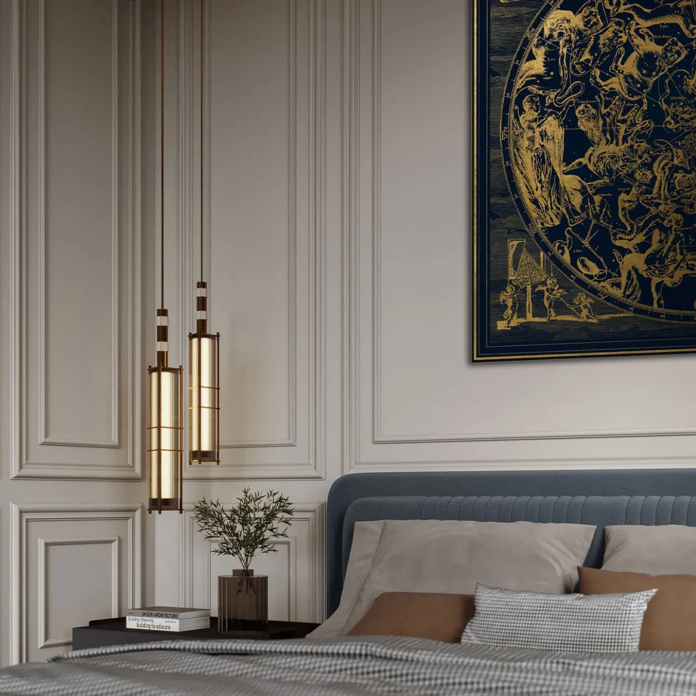 Pannello d'oro astronomico Boreale