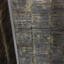 Paravento in bronzo a quattro pannelli