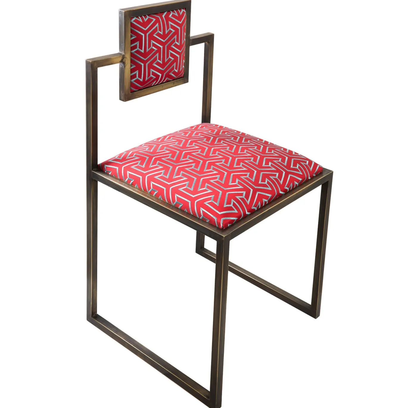 Perché 006 Sedia quadrata in ottone