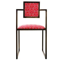 Perché 006 Sedia quadrata in ottone