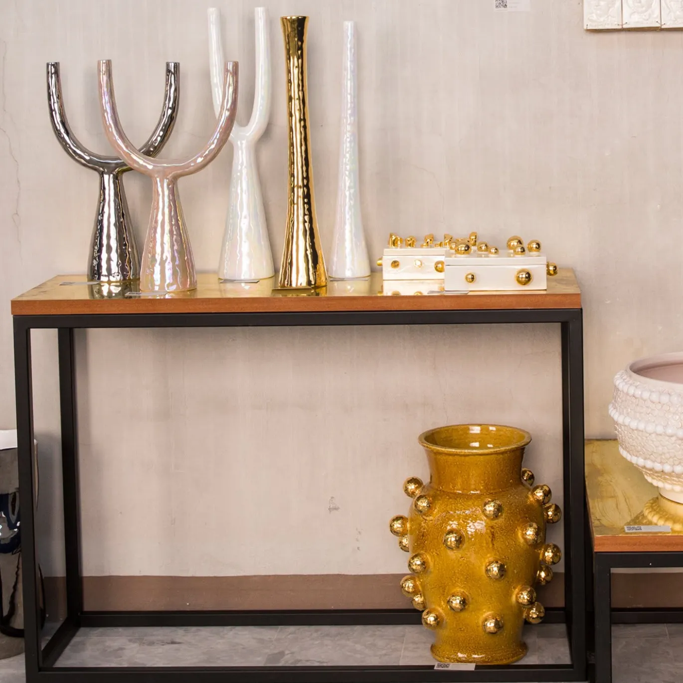 Perla Candelabro in ceramica