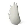 Pesce tropicale grande in ceramica grigio