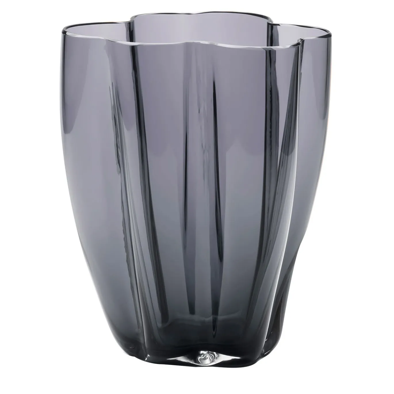 Petalo Vaso piccolo grigio acciaio