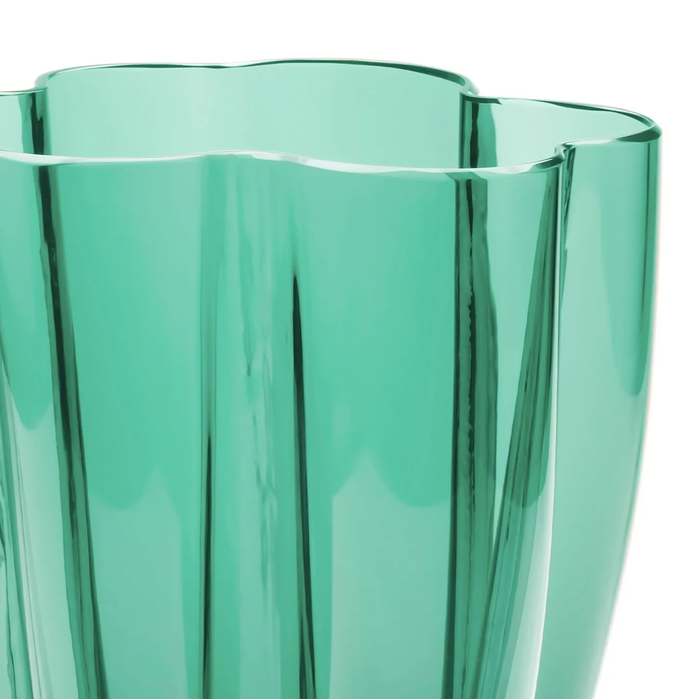 Petalo Vaso piccolo verde smeraldo