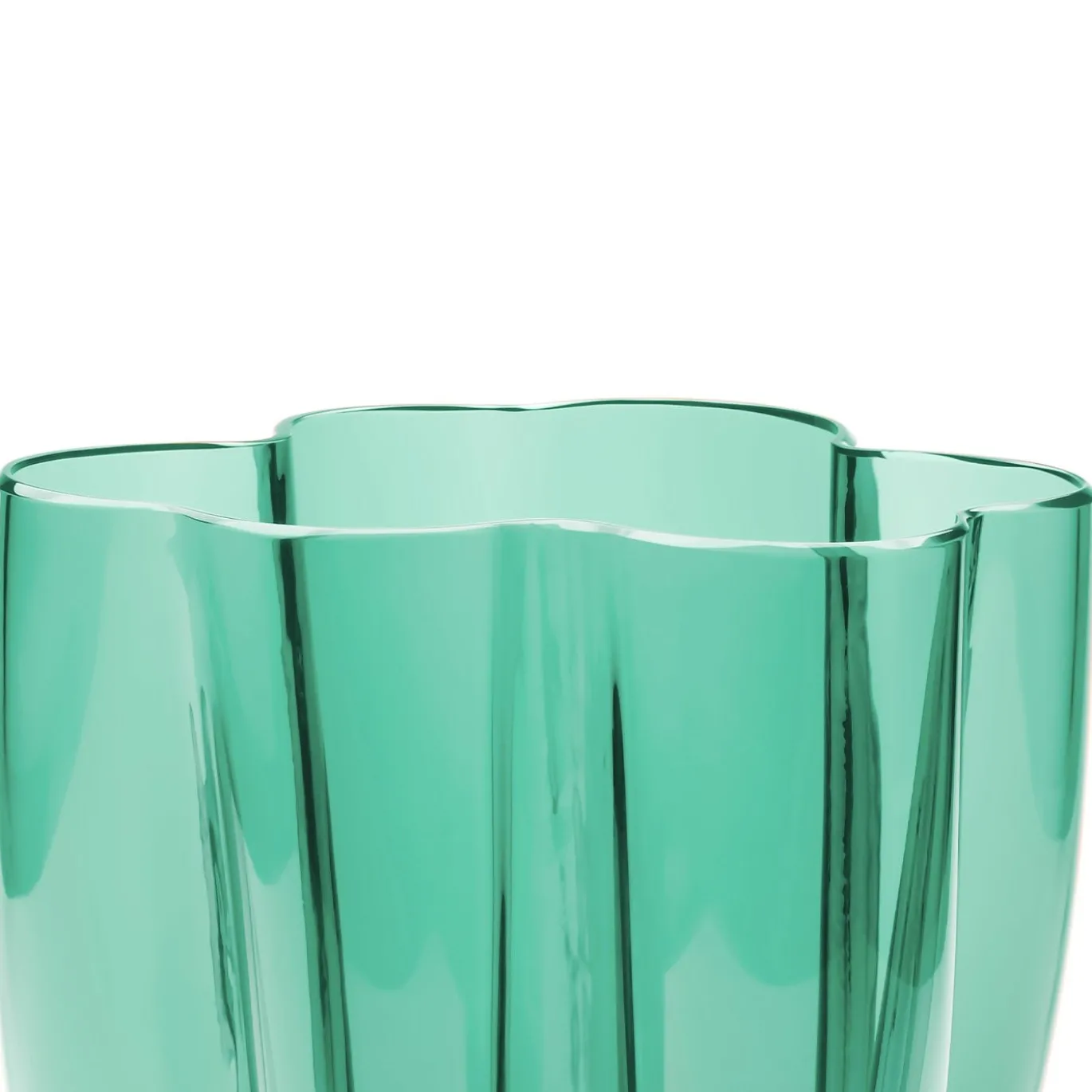 Petalo Vaso piccolo verde smeraldo