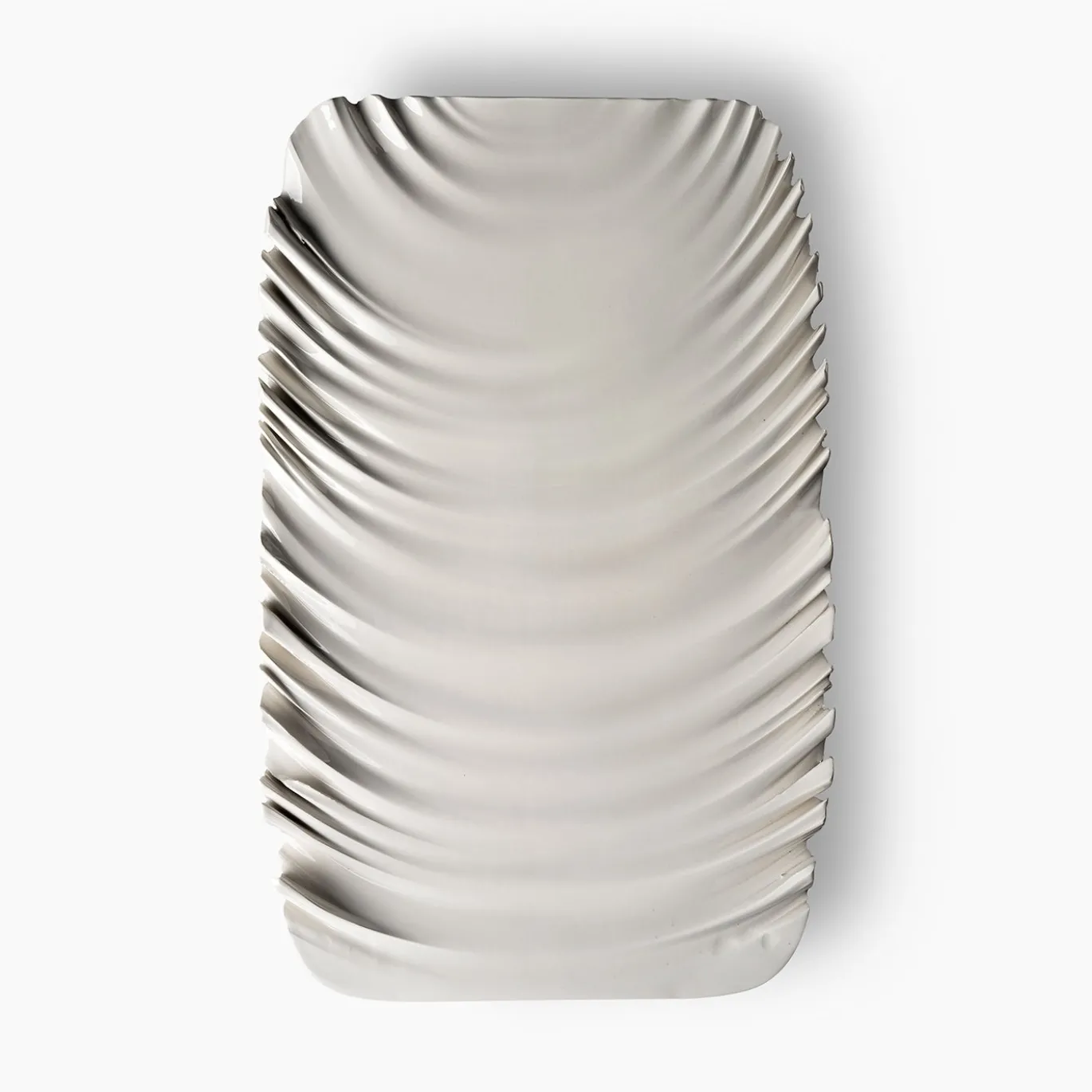 Piatto Decorativo Bianco di Aldo Londi