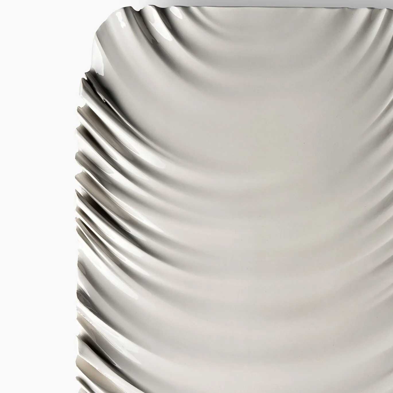 Piatto Decorativo Bianco di Aldo Londi