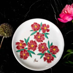 Piatto Decorativo I Fiori Rosa