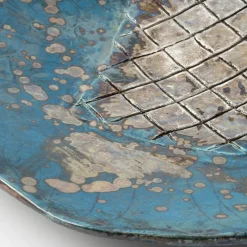 Piatto decorativo in ceramica Riflessi Veneziani di Nino Basso