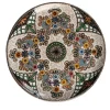 Piatto Decorativo in Ceramica Policroma con Motivo Floreale #2