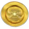 Piatto Decorativo in Vetro Oro Lirica