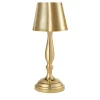 Piccola Lampada da Tavolo Classic a LED Ricaricabile in Oro Lucido
