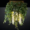 Piccolo lampadario Flower Power con edera