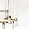 Piccolo lampadario in marmo di Carrara