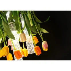 Piccolo lampadario rotondo Flower Power Tulip