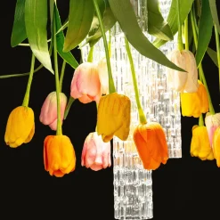 Piccolo lampadario rotondo Flower Power Tulip