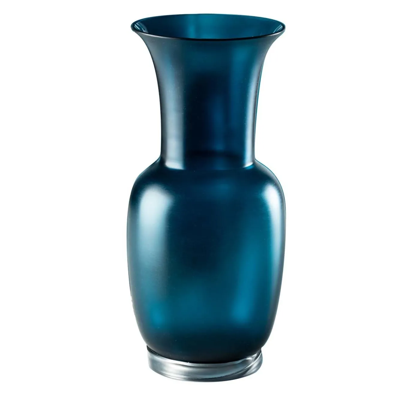 Piccolo vaso blu satinato