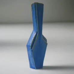 Piccolo vaso cubista blu N.2