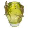 Piccolo vaso verde con 2 gechi
