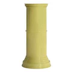 Piedistallo Medio in Alluminio Giallo Burro Lucido