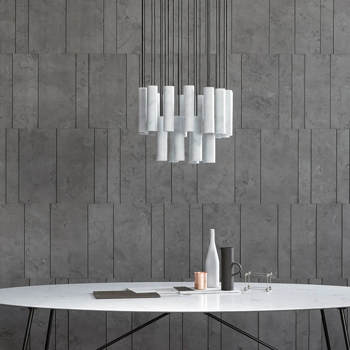 Plafoniera lampadario Silo di David Lopez Quincoces