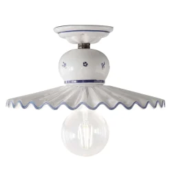 Plafoniera Roma C376 in Ceramica Bianca